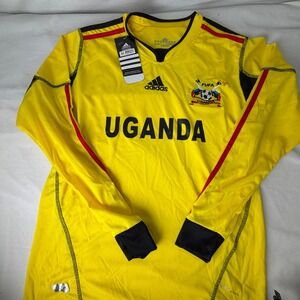 Adidas Uganda Soccer Jersey Long Sleeve Climacool Men's M Football